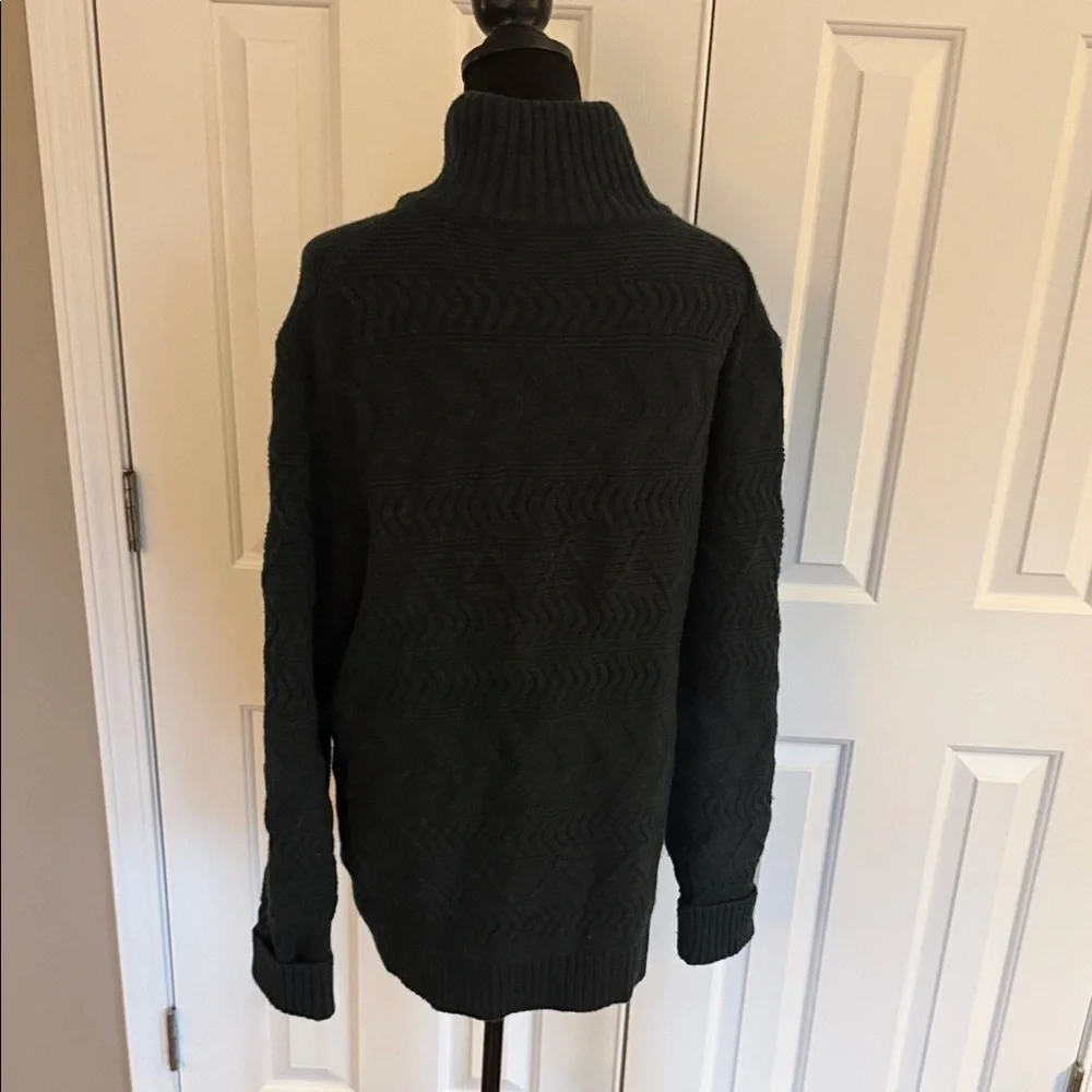 Banana Republic Men's Dark Green shawl collar Sweater